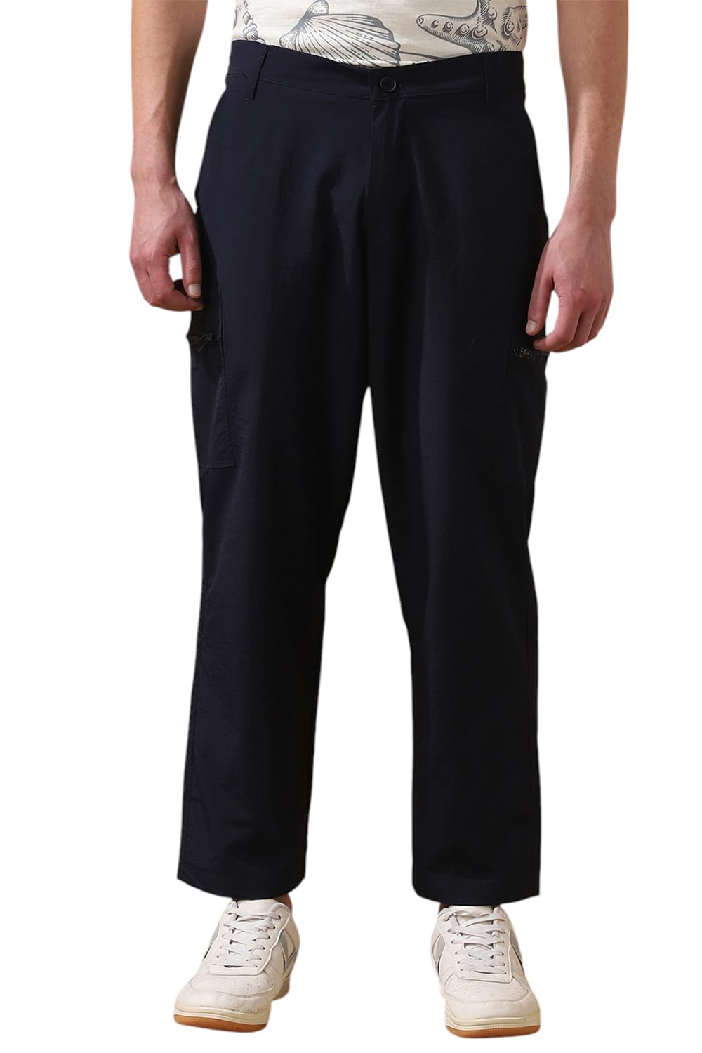 dennis lingo Men Solid Nylon Mid Rise Straight fit Cargo Trouser-picture-26