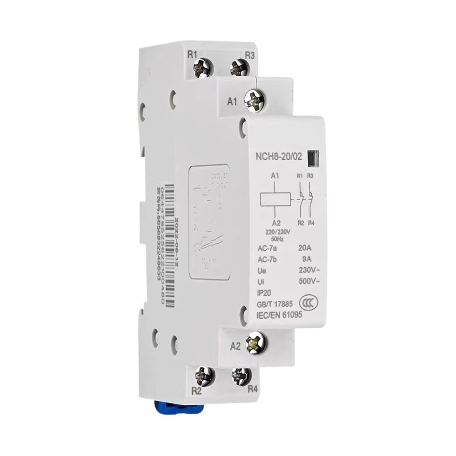 PVTLCYBI NCH8-20A 25A 40A 63A Contactor 220V 230V 400V 1NO 1NC 2NO 2NC 4NO(NCH8-20A,1NO1NC)