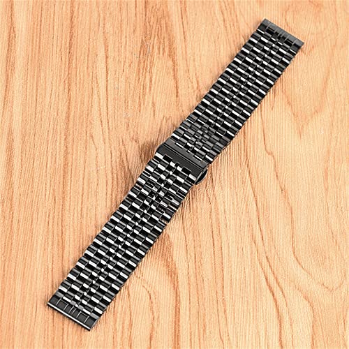 Bracelet de remplacement 22 mm en acier inoxydable à double verrouillage et maillons massifs - 2
