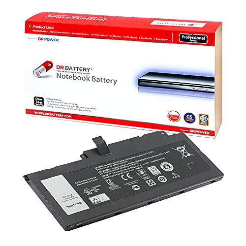 DR. BATTERY F7HVR Battery Compatible with Dell Inspiron 15 7537 15 7000 17 7737 17 7000 Series 062VNH 62VNH Y1FGD G4YJM T2T3J 451-BBEO 17HR-1728T [14.8V 3900mAh 58Wh]