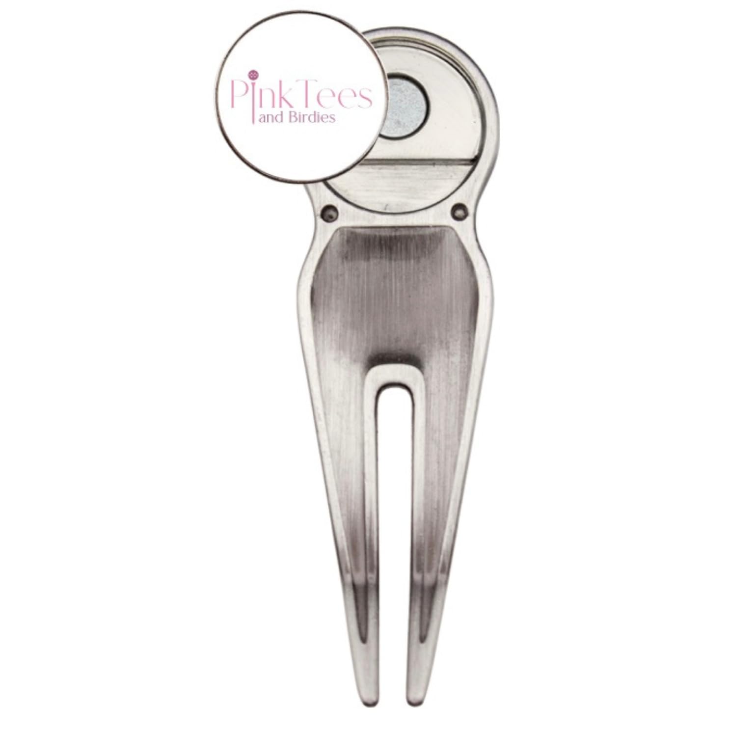 Divot Repair Tool with Clip and Magnetic Ball Marker, Double-Prong Golf Divot Tool, Golf Accessories and Gift for Women Golfers, Ladies Golf Accessories