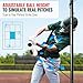 Portable Hitting Trainer For Baseball&Softball,Auto-Reset Baseball Swing Trainer With Real Ball And Stand, Adjustable Baseball Training Station,Softball Swing Trainer Solo Practice Improve Power,Speed