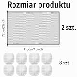 Kratka ochronna na drzwi dla kota 110 x 72 cm, bez wiercenia, 2 sztuki