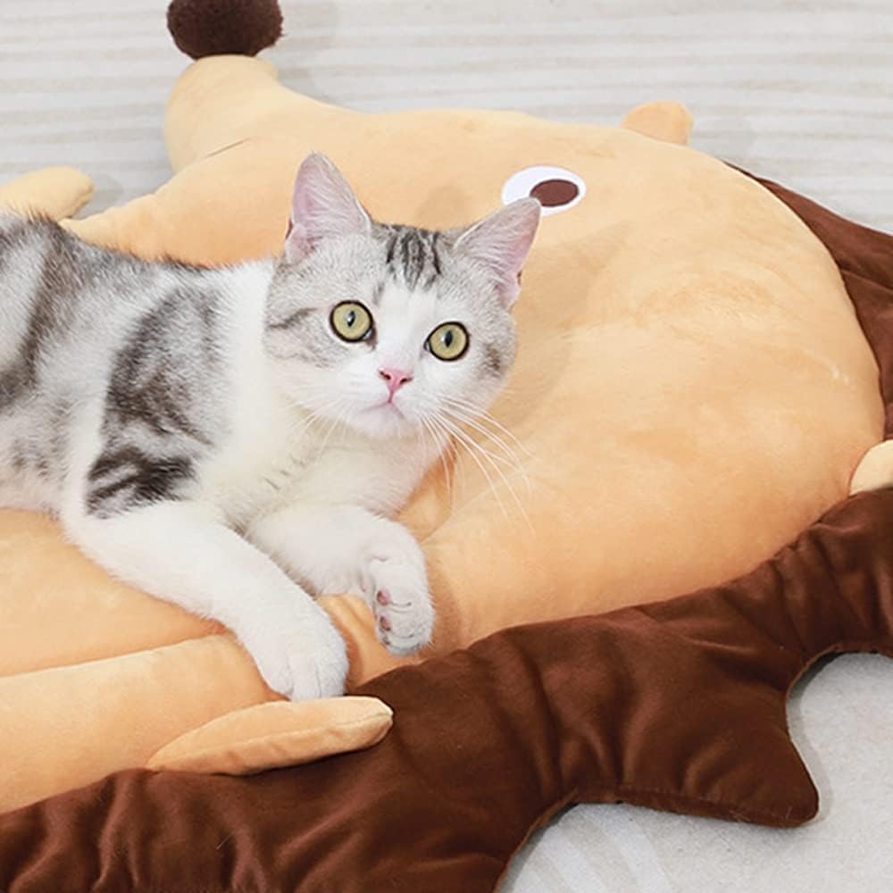 Pet Bed Mat,Calming Fluffy Soothing Dog Bed,Ultra Soft Pet Custion Pillow,Washable Cat Mat Mattress for Kitten Cats Puppy