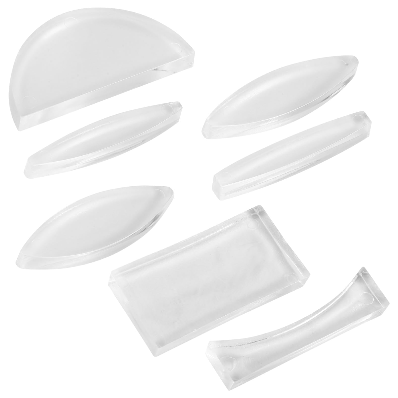 BRIGHTFUFU 7pcs Set Optical Lens Physics Optics Lens Science Teaching Tools Convex Lens Convex Concave Lens Physics Teaching Concave Lens Optical Concave Lens Experiment Tools Acrylic