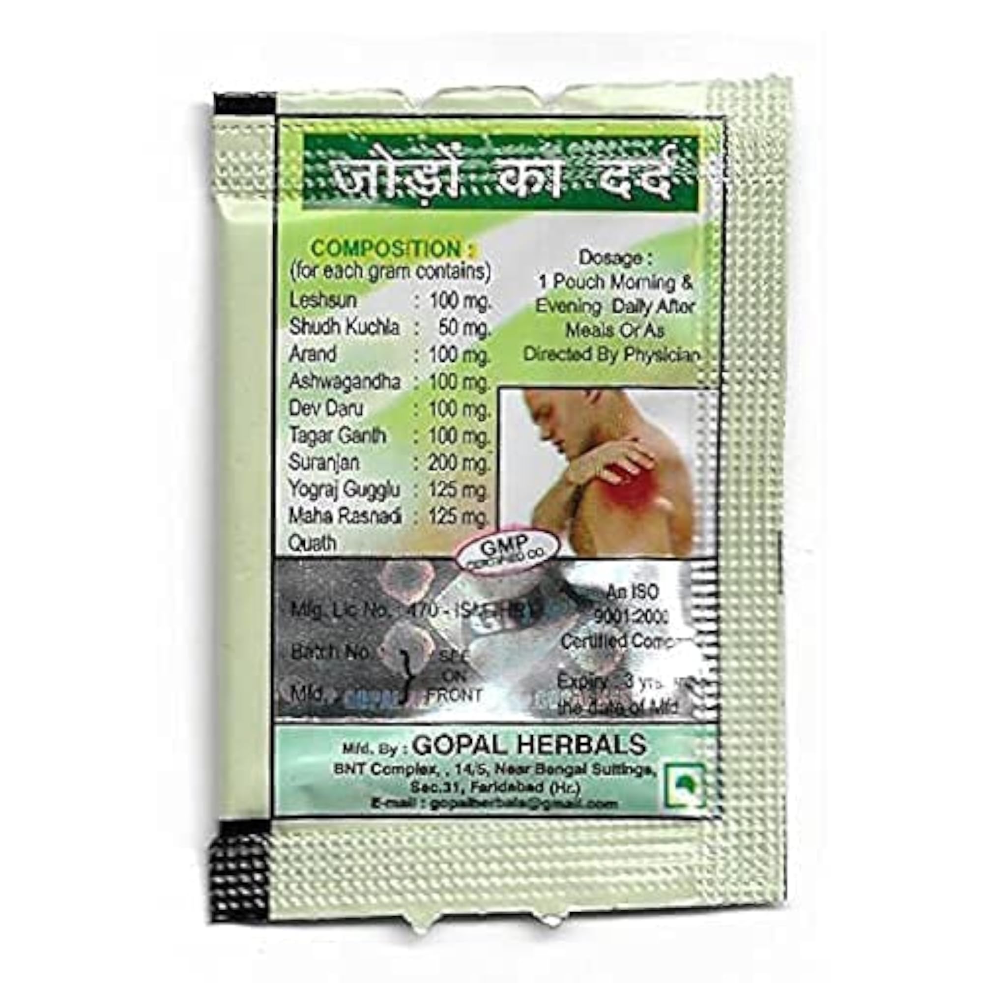 Quickwell GH Ayurvedic Pain Nil Powder, 56 Grams
