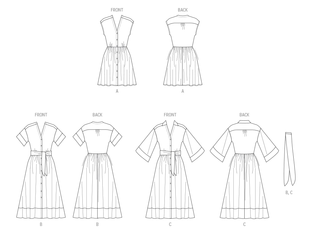 MCCALLS Sewing Pattern M8477K5 Misses' Shirtdresses K5 (8-10-12-14-16), Multicoloured - Image 3