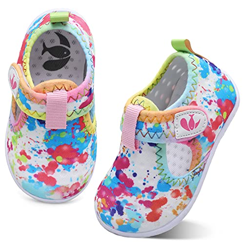Image of FEETCITY Boys Girls Water Shoes Kids Aqua Socks Quick Dry Barefoot for Beach Swimming Pool