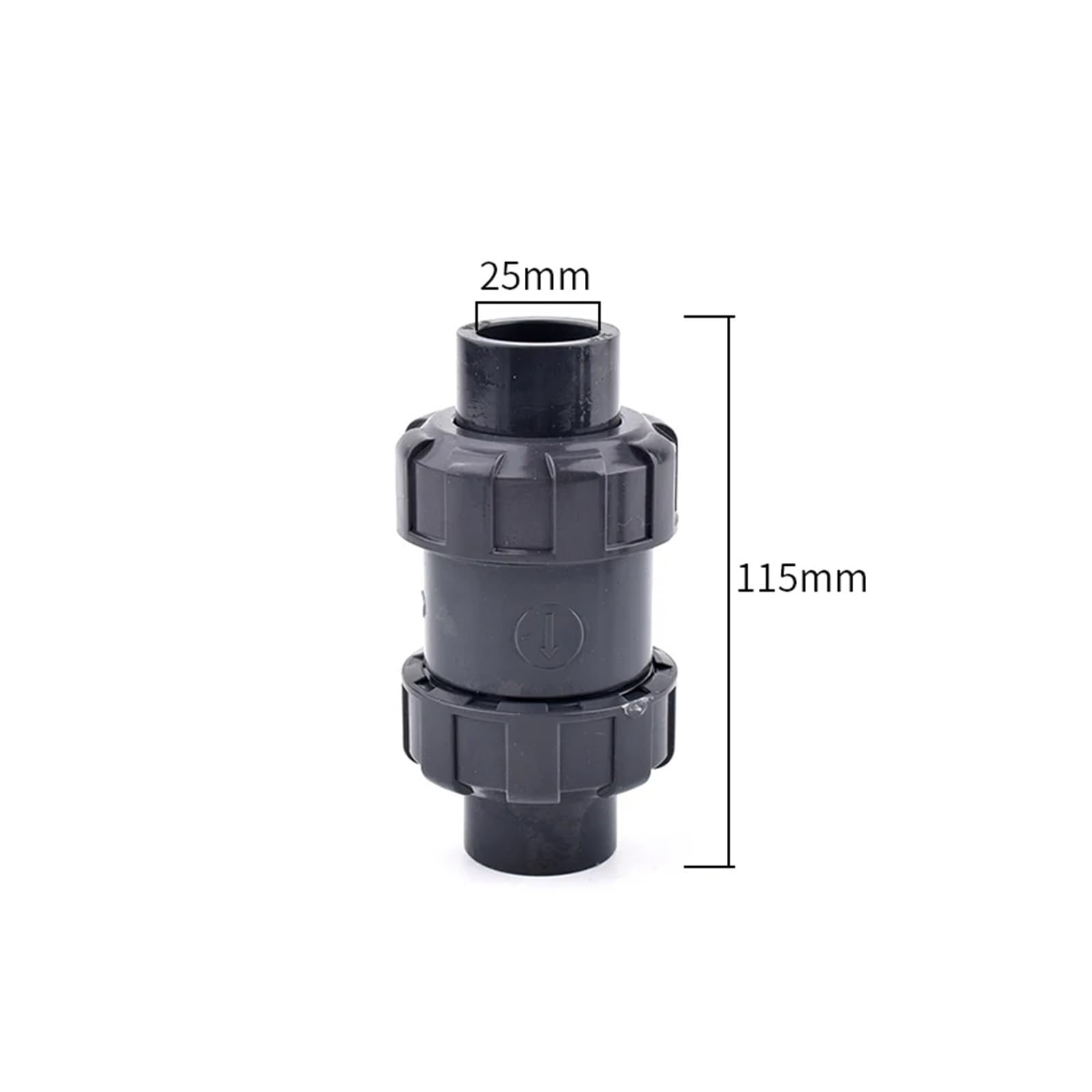 Zawór zwrotny z podwójnym złączem PCV -1 szt(25mm)