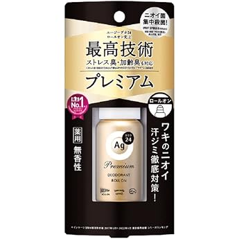 Set Sale Fine Today Ezy Deo 24 Ag Deo 24 Premium Deodorant Roll-on, Unscented, 1.4 fl oz 40 ml x 3 Piece Set Quasi Drug