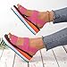 Women Summer Fashion Sandals Comfortable Elastic Band Wedge Heel Beach Casual Slip On Footwear for Daily Wear and (6.5)