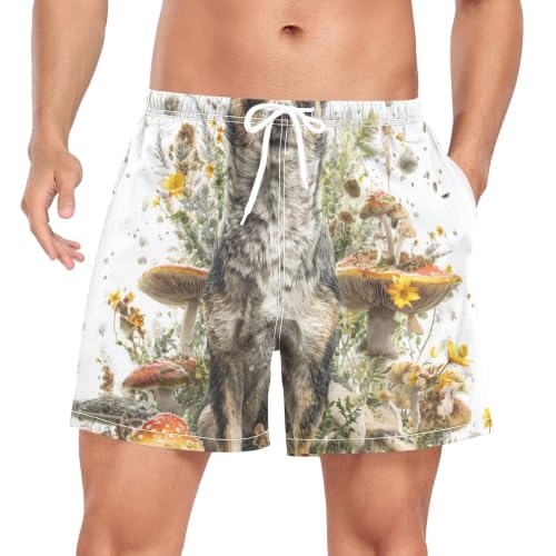 Bañador de secado rápido para hombre bañadores de voleibol cortos chihuahua 3D
