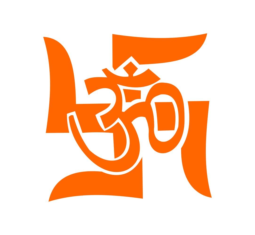 decalbazaar Vinyl Om Swastik Decorative Glossy Wall Glass Car Sticker 5 x 5 Inches Orange (B09X1LFQXX) Amazon Price History, Amazon Price Tracker