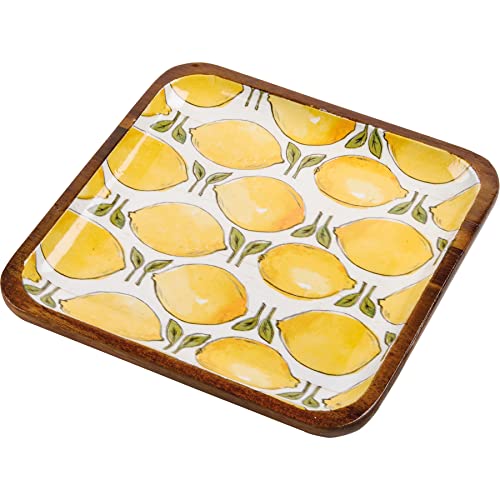Primitives-by-Kathy-Lots-Of-Lemons-Decorative-Plate-Set Primitives by Kathy Lots Of Lemons Decorative Plate Set