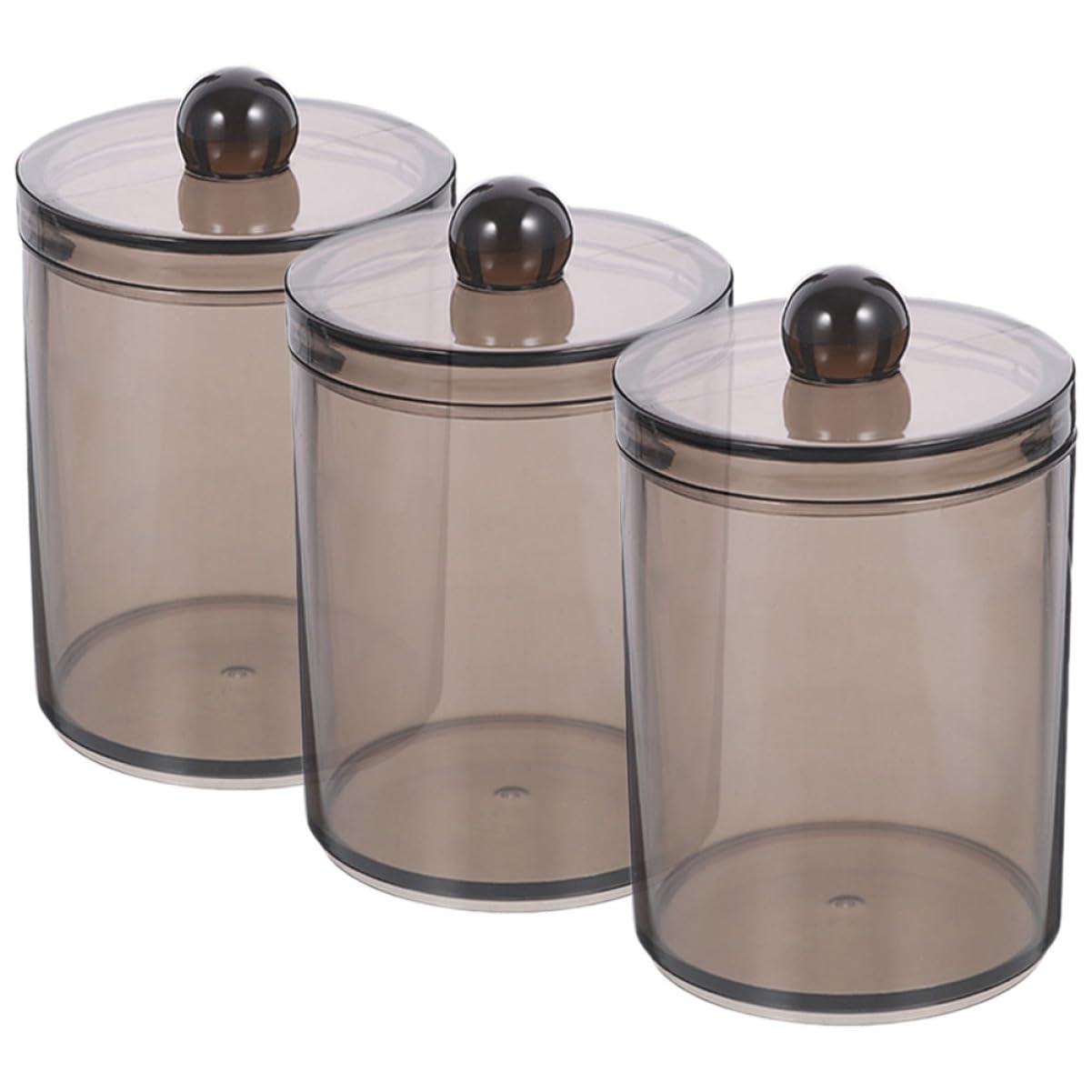 6stücke Teiliges Baumwollstäbchen-organizer Mit Deckel Transparente Badezimmer-behälter Für Wattestäbchen Wattepads Und Kleine Utensilien Stabile Aufbewahrungslösung Für