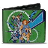 Buckle-Down ThunderCats Wallet, Bifold, ThunderCats Classic Character Group Pose and Lightning Bolt, Vegan Leather