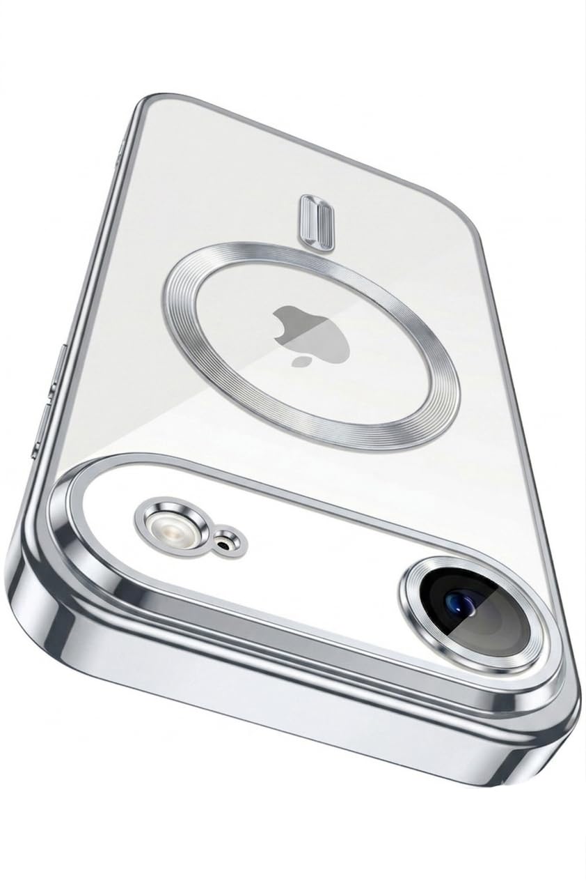 VONZEE Electroplating Transparent Clear Logo Back Cover TPU Compatible with iPhone 17 Pro Max / 18 Pro Max, Compatible with Magsafe, Full Body & Individual Camera Protection |Desert — Amazon image 24
