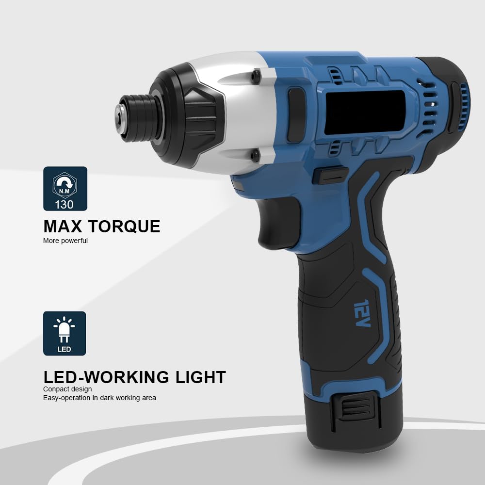 CODE IMPACT コードインパクト Amazon.com: Cordless Impact Driver Kit, 1/4'' Hex Power