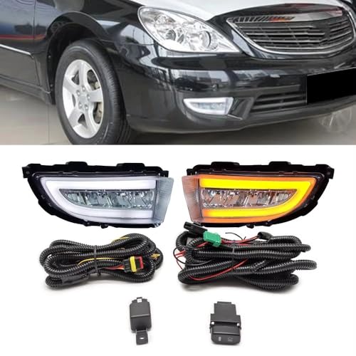 Evita multas con DRL LED Mitsubishi Lancer 2004-2006 luz diurna parachoques 2
