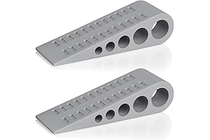 HOMOTEK 2 Pack: Wedge Door Stoppers for Floor & Wall Protection