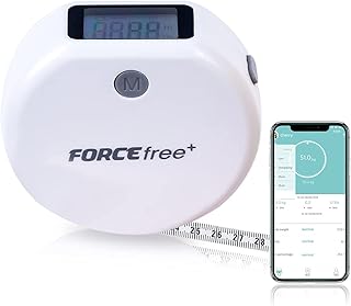 Body Tape Measure for Weight Loss,Forcefree+ Digital Body Measuring Tape with App,Smart Body Measurement Tracker with App,60inch,LCD Display,Easily Read