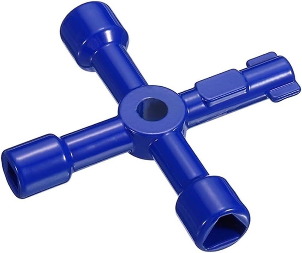 4-in-1-Universalschlüssel, Kreuzschlüssel, 1/2/4 Stück, 4-in-1-Universal-Kreuzschlüssel, multifunktionaler Dreieckschlüssel for Gas-, Elektro-, Aufzugs-, Schrank-, Sanitär-, Ventil-, Entlüftungsheizkö