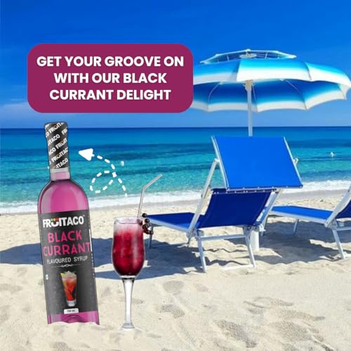 Image of Fruitaco Black Currant Syrup: Perfect Mixer For Enhancing Mocktails & Cocktails, Drinks, And Mojitos At Parties, Conveniently Packaged In A 750Ml Bottle For All Your Mixing Needs