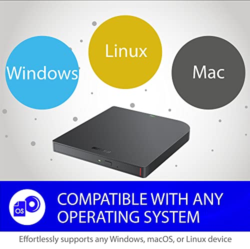 Image of BUFFALO MediaStation 8X Portable DVD Writer with M-DISC Support