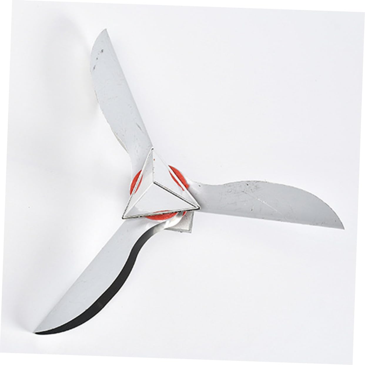 Vogel Windmühle aus Edelstahl und Abs, Silber, Reflektierend für Vögel