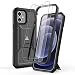 Produktbild ULAK Schutzhülle für iPhone 12 Pro/iPhone 12 Heavy Duty Schutz Full Body Stoßfest Kickstand Handyhülle mit Displayschutzfolie Entwickelt für iPhone 12/iPhone 12 Pro 6.1 Zoll 2020, Schwarz