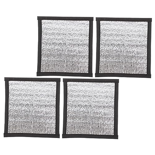 FONDOTIN 4個爬虫類用ヒーターパッド反射フィルム テラリウム断熱マット エサの保温に適した加熱パッド補助材 ヘビやトカゲの飼育環境に