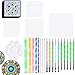 Produktbild Alumuk 30 Stück Mandala Rock Punktierung Werkzeuge Mandala Dotting Tools Schablone Set dot Painting für DIY Malerei Polymer Clay Keramik Nail Art Handwerk Prägung Muster Zeichnung Drafting