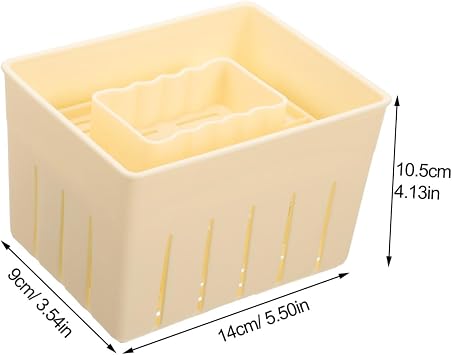 Ciieeo 3pcs Tofu Press Mould Set Food-Grade Plastic Tofu Maker with Lid DIY Cheese Press Tool for Home Use Bean Curd Presser for Kitchen Cooking