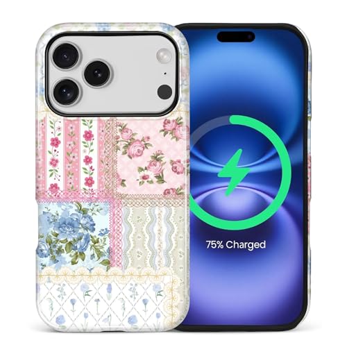 Coque iPhone 17 Pro MagSafe ZHEGAILIAN hybride antichoc silicone et collage dentelle