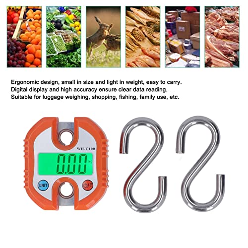 Báscula digital colgante mini 150KG con pantalla LCD miniatura 2
