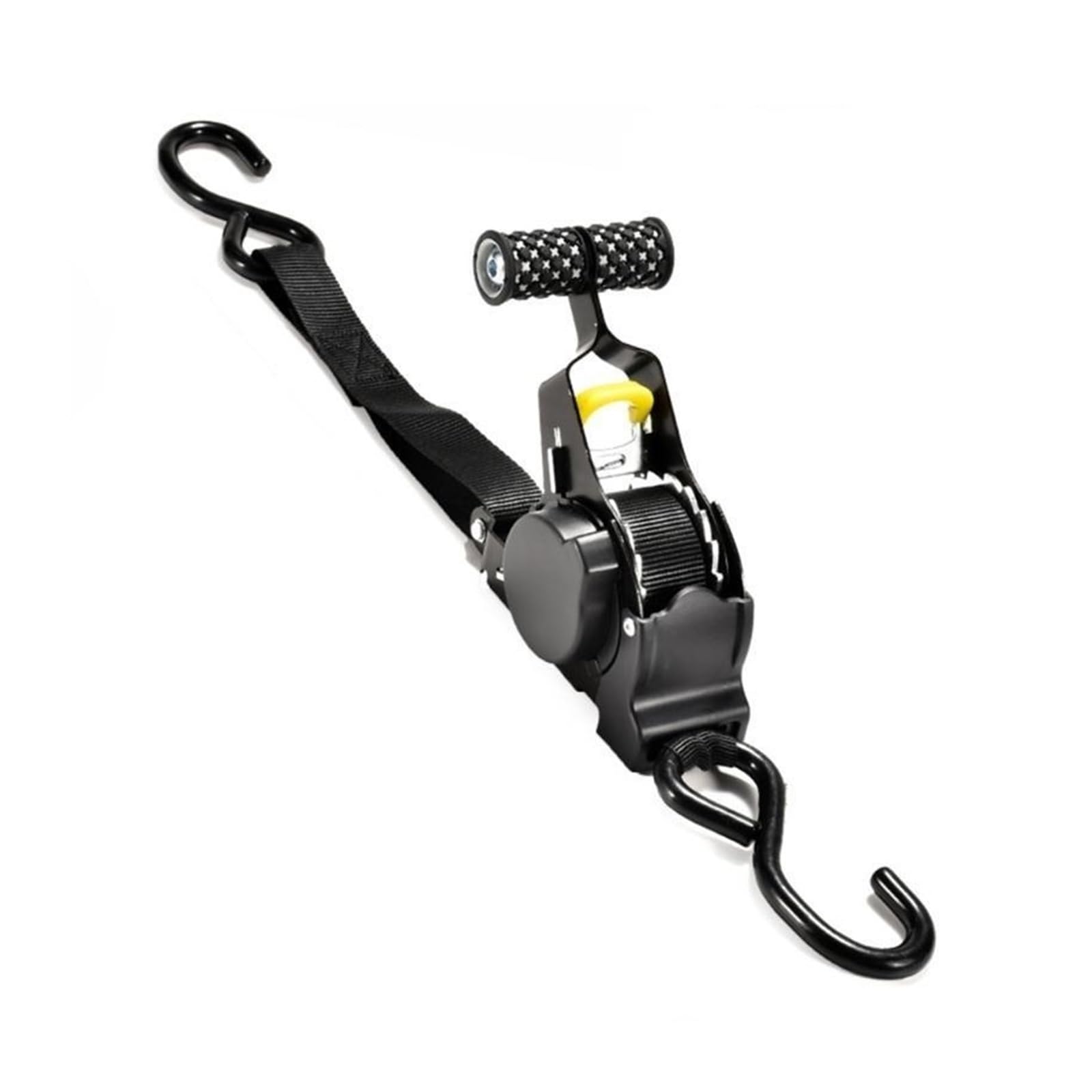 Cinghie di ancoraggio, Cinghia di fissaggio for moto affidabile e regolabile - Cinghie a cricchetto resistenti for avventure viaggi, 32 GB spazio archiviazione incluso(T handle black)