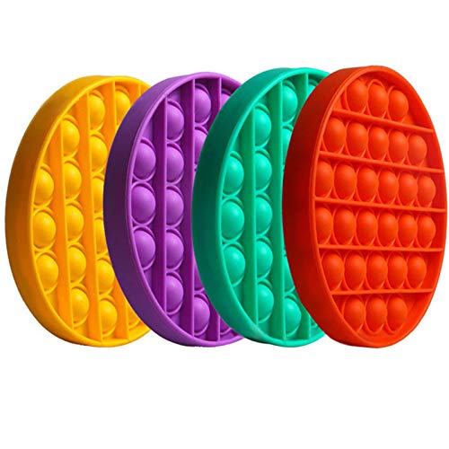 Kithwaro 4PCS Push Pop Bubble Fidget Sensory Toy,Pop Fidget Toy,Stress Reliever Silicone Stress Reliever Toy,Squeeze Sensory Toy for Autism with Special Needs â¦