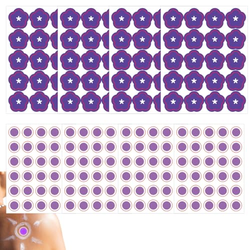 RAVNIX 200 uds Pegatinas UV, Detección UV con Cambio de Color para Reaplicar Protector Solar, Protección Piel Segura, Ideal Niños y Deportes Acuáticos/Aire Libre, Resistentes al Agua