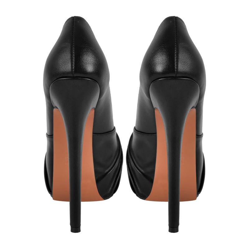Peeptoe High Heels Damen Plateau Pumps Pfennigabsatz mit Knoten Abendschuh Partyschuh