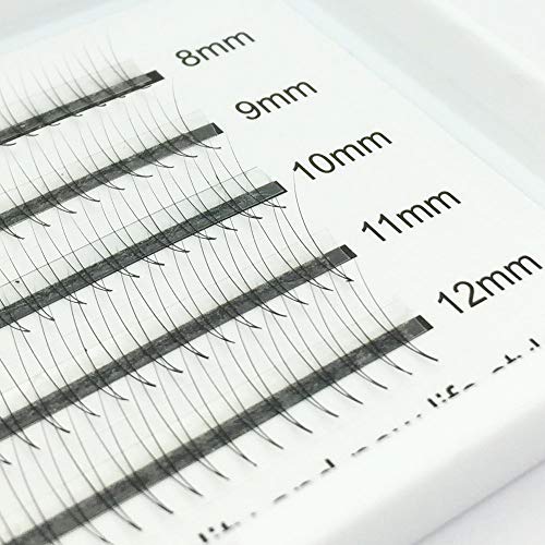 EMEDA 3D Volume Eyelashes Extensions Russian Cluster Individual Eyelashes 2D Professional Volume C Curl Lash Extensions for Beauty (VLash-0002)