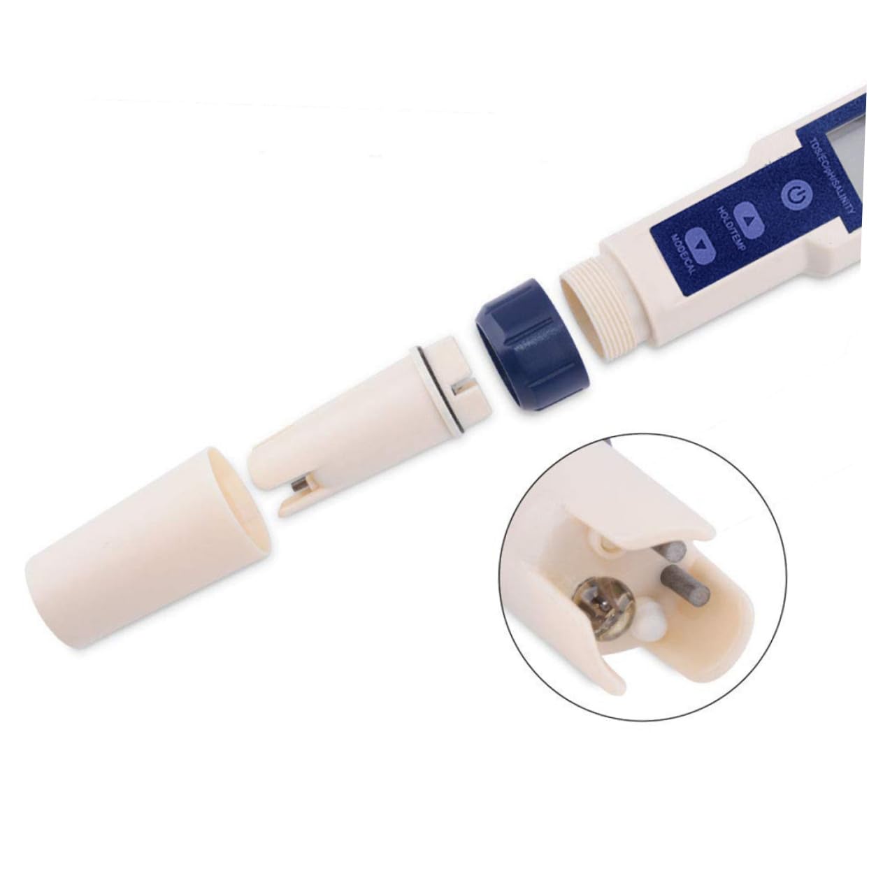 Sosoport Tester Digitale Salinità per Acqua Marina e Acquario | Misura Ec, Ph e Temperatura, Design Lcd Unico, 3 Batterie Lr44 Incluse