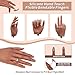 Veikmv Practice Hand for Acrylic Nails,with Flexible Fingers, Realistic Silicone Mannequin Hand Model for Nail Art Training, Gel Polish and Manicure Beginner Kit