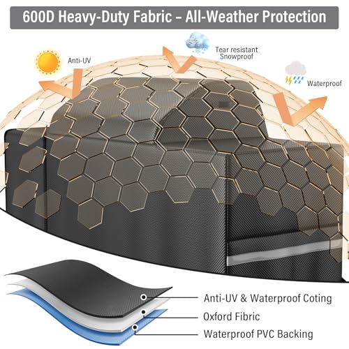 Image of Utheer 600D Waterproof Grill Cover for Traeger Woodridge Pro /Elite BAC776