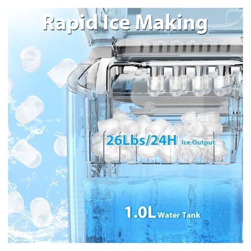 Máquina Portátil para Hacer Hielo con Auto Limpieza miniatura 6