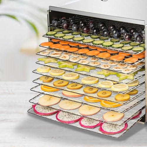 Huitrcrio Silikon Dörrblätter, 10 Stück, Schwarz, Flexibel, Lebensmittelecht, 30 x 30 cm, Obst-Ledertablett, Dörrfolie für Dörrautomat, Hochtemperaturbeständig, Spülmaschinengeeignet – Bild 4