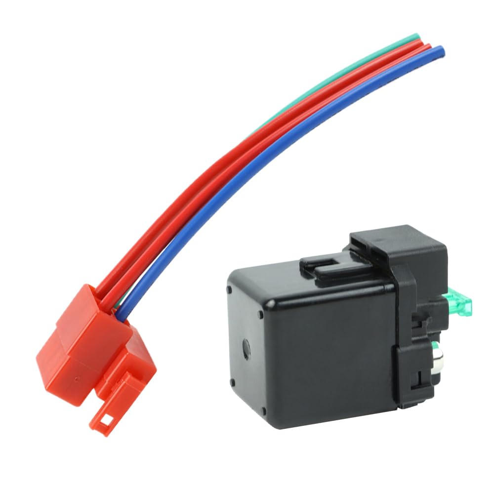 Wai Danie Solenoide di avviamento Relé+ Presa Compatibile con Honda CBR1100XX CBR 600 900F 1000 VFR 750 800 CB 600 750 900F FSC600 VF 750 1100 VTX1300 NSS250 VTR