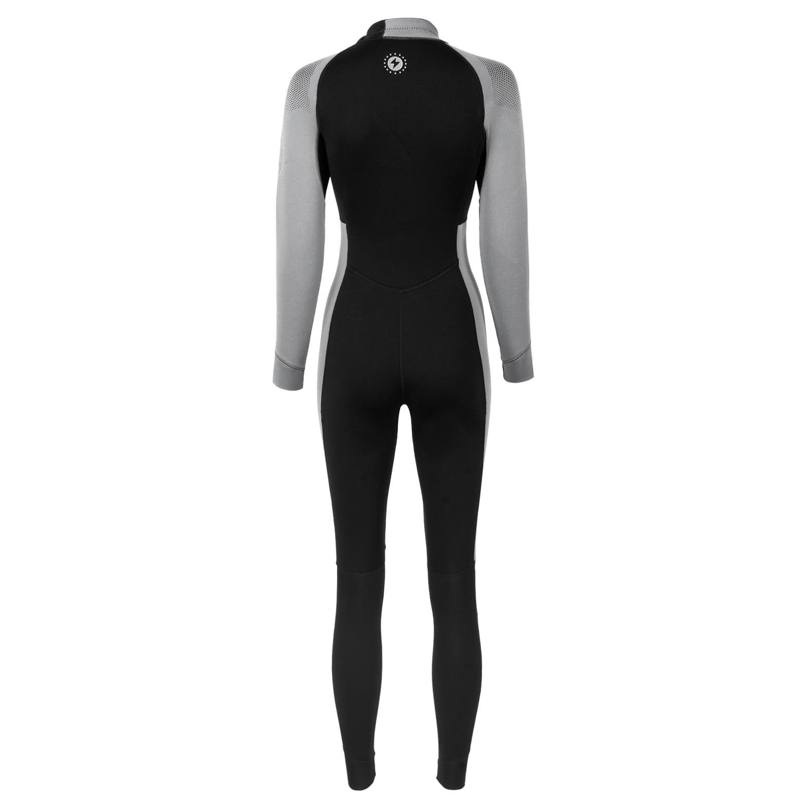 dPois Damen 3mm Neoprenanzug Lang Thermo Schwimmanzug Tauchanzug Vorne mit Reißverschluss Schwimmen Surfen Tauchen Badekleidung