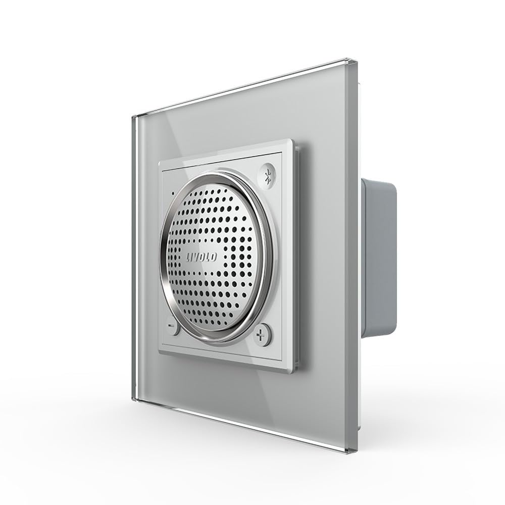 Luxus-Time LIVOLO Bluetooth Lautsprecher Sound Stereo Box Mini Speaker Einbaulautsprecher Wandlautsprecher UP inkl. Glasrahmen