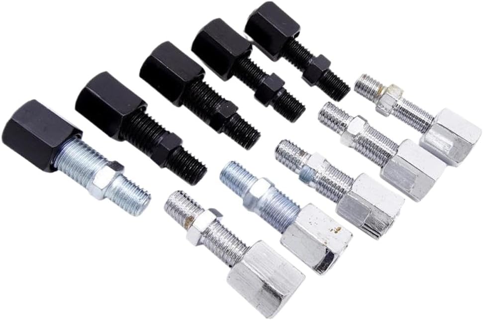 1 Pair Universal 10mm Screws Black Silver Streamline Rotate 360 Degree Motorcycle Rearview Side Mirrors Compatible With(black)