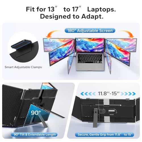 Triple Portable Monitor for Laptop